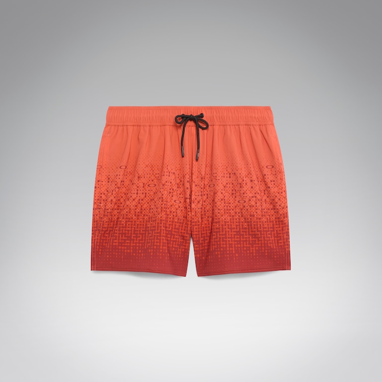 Sand Pixel Rc 16" Beachshort - Monogram Gradient Orange
