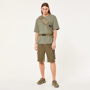 Latitude Flight Convert Shell Tee - Boulder Green
