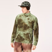 Tc Rykkinn Rc Fleece - Green Clouds Print