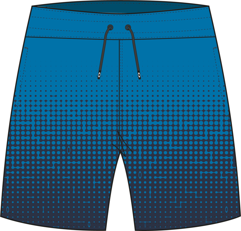 Sand Pixel Rc 16" Beachshort - Gradient Monogram Abyss/Blue