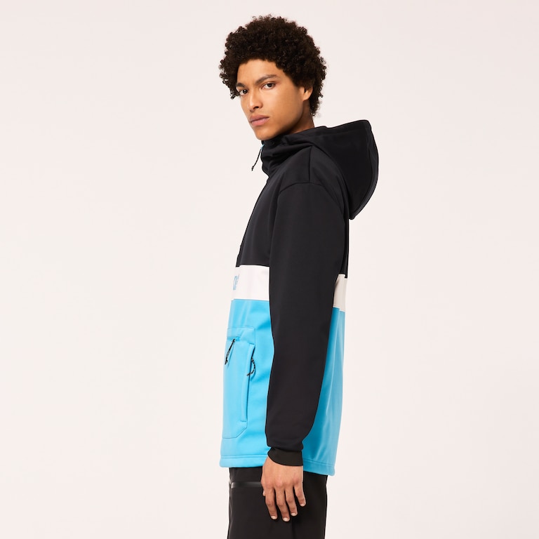 Tnp Nose Grab Softshell Hoodie - Black/Bright Blue