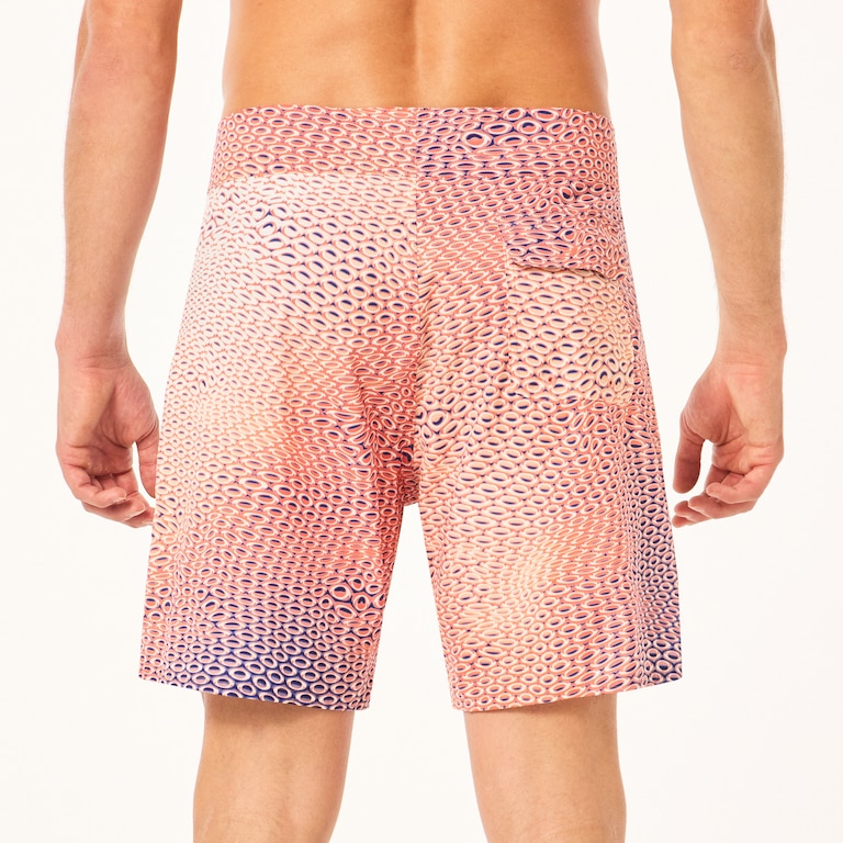 Cosmic Tides 18" Boardshort - Bubble Ellipse Orange/Blue