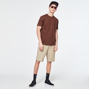 Iridium Grid Short Sleeve Tee - New Orange Grid Print