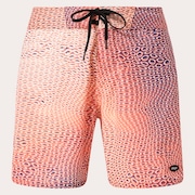 Cosmic Tides 18" Boardshort - Bubble Ellipse Orange/Blue