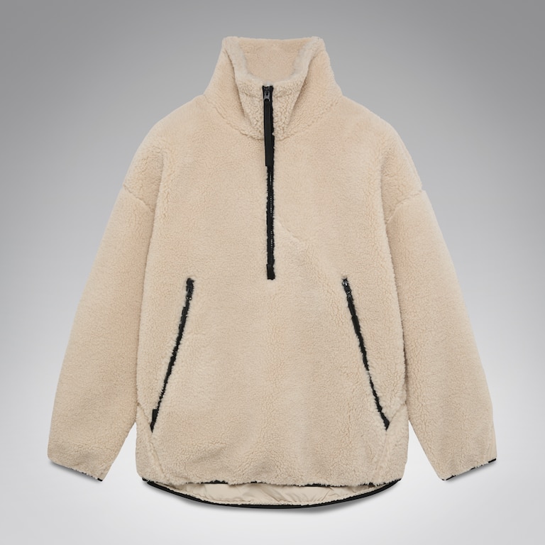 Snowdrift Qtr Zip Sherpa - Mist