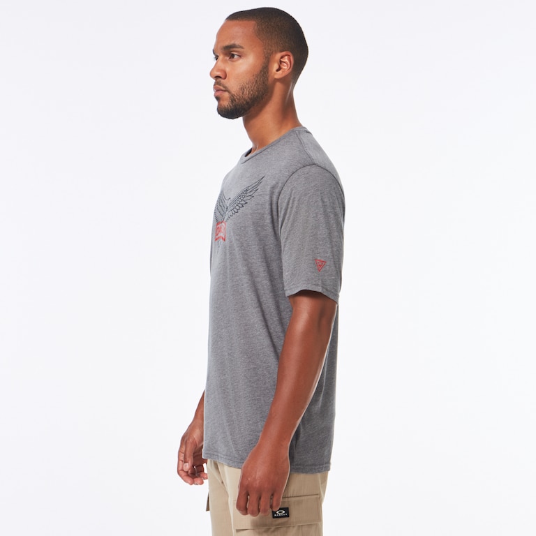 SI Oakley Eagle Tab Tee - Athletic Heather Gray