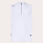 Skull Spotted Jacquard Vest - White