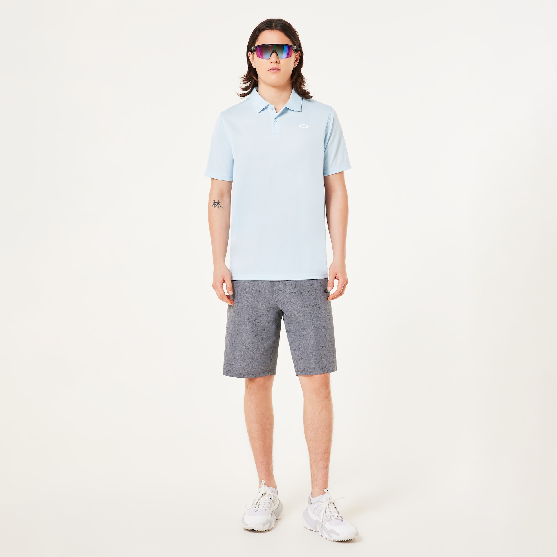 Oakley Men's Oakley Icon Tn Protect Rc Polo I - Frost Size: L