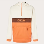 Tnp Nose Grab Softshell Hoodie - Arctic White/Soft Orange