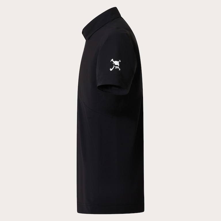 Skull Ideally Hybrid Zip Shirt - Blackout