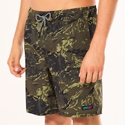 Camo H2O Rc 18" Beachshort - Tiger Mountain Camo Green