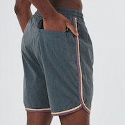 Bermuda Para Água Masc Mod Linear Threads Trunk Shorts - Blackout