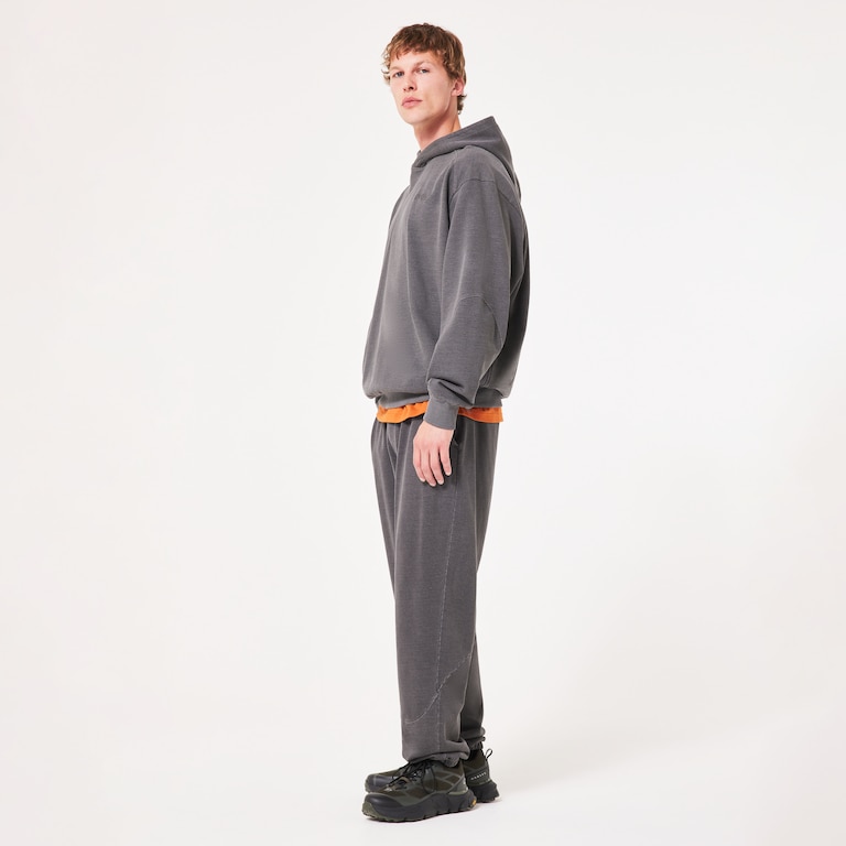 Indigo Side Zip Hoodie - Bleached Grey