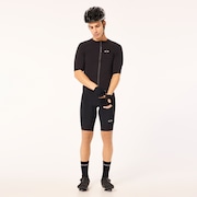 Gridskin Pinstripe SS Jersey - Blackout