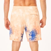 Canary Palms Rc 18" Beachshort - Palms Clouds Orange
