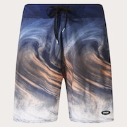 Cosmic Tides 18" Boardshort - Gradient Swirl Blue/Orange