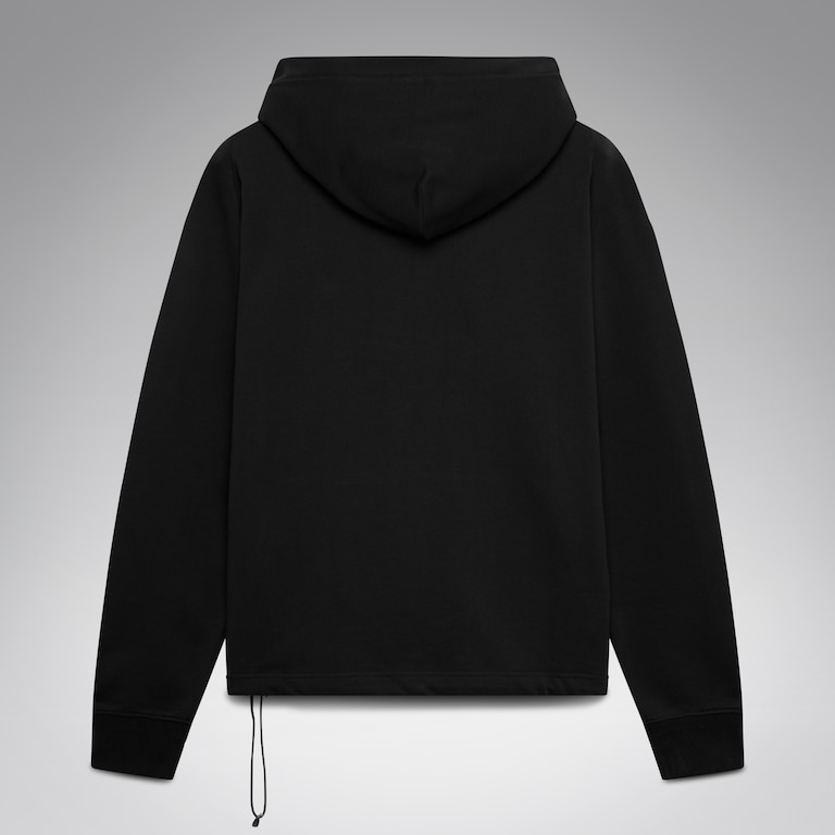 Hoodie Metallic Chest Coin - Pitch Black