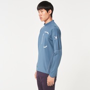 Skull Synchronism Ls Mock Shirt 2.0 - Dark Aqua