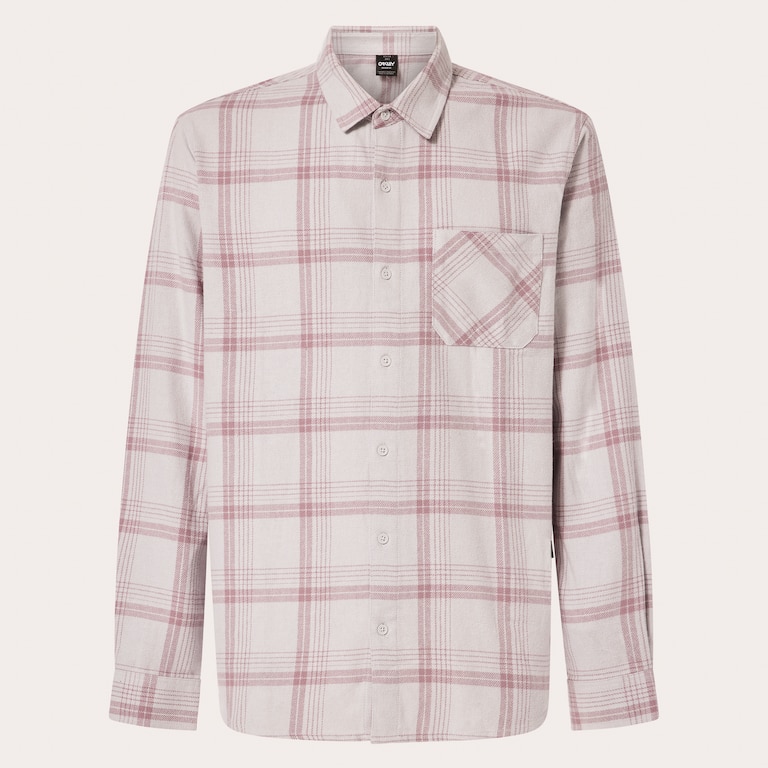 Podium Plaid Ls Flannel - Lunar Rock/Toadstool Check