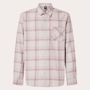 Podium Plaid Ls Flannel - Lunar Rock/Toadstool Check
