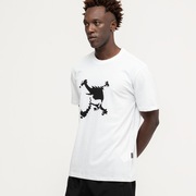 Camiseta Oakley Heritage Skull Logo - White