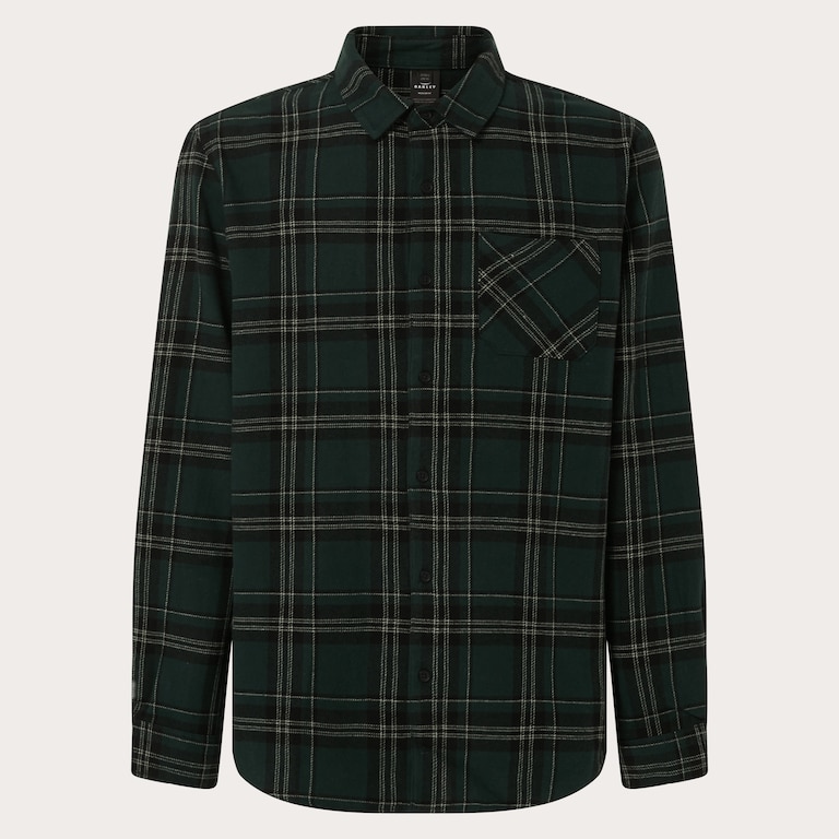 Podium Plaid Ls Flannel - Black/Green