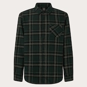 Podium Plaid Ls Flannel - Black/Green