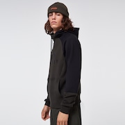 Sierra DWR Fleece Hoody - Black/Green