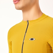 Gridskin Pinstripe SS Jersey - Amber Yellow