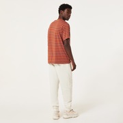 Relax Striped Tee - Grenache/Auburn Stripes