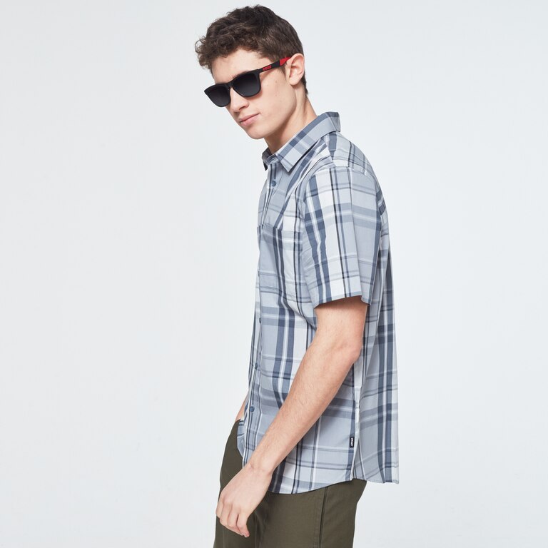 Beyond Basic Check Short Sleeve Shirt - Gray Check