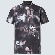 Skull Blurred Mock Shirt - Black Print