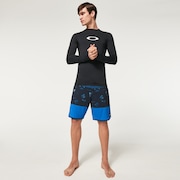 Tropics St 19"Rc Boardshort - Palms Stripe Blue