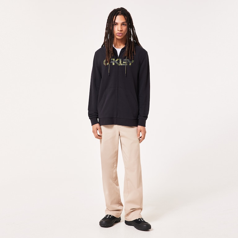 Teddy Full Zip Hoodie - Black/Tiger Mint Camo