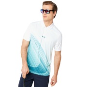 Exploded Ellipse Golf Polo Short Sleeve - White