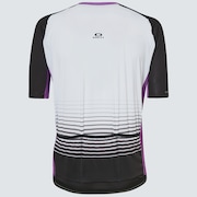 Sublimated Icon Jersey 2.0 - White/Purple Stripes
