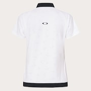 Elevate Squeeze Hem Polo - White