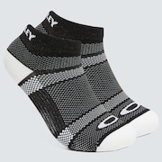 Ribbed Ellipse Short Socks - Blackout