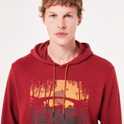 Golden Hour Bark Po Hoodie - Iron Red