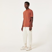 Relax Striped Tee - Grenache/Auburn Stripes