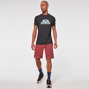 3D Repeat Bark Tee - Dark Gray Heather