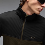 Canopy Full Zip Sweatshirt - Blackout/Deep Olive