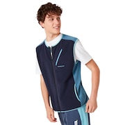 Hybrid Pile Vest - Foggy Blue