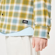 90s Plaid LS Shirt - Pacific/Mist/Sulfid Check