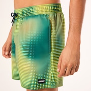 Sand Pixel Rc 16" Beachshort - Organic Spots Green