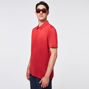 Gradient Gravity Polo 2.0 - Poppy/Deep Red Heather