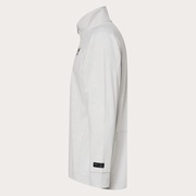 Skull Embossed LS Mock Shirt - Lunar Rock