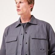 Canvas Snap Jacket - Uniform Gray