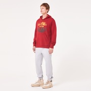Golden Hour Bark Po Hoodie - Iron Red