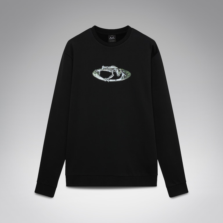 Animatronic Frog Crewneck - Pitch Black